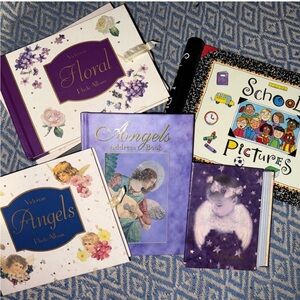 Floral and Angel Themed Photo Albums Set